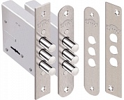 Картинка Замок врезной сувальдный ЭЛЬБОР Кремень 1.04.04 никель, сув., 3 риг. /00441/